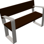 Banc avec accoudoir Air (2 places)