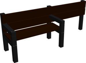 Banc PMR (Personnes à Mobilité Réduite), design fonctionnel