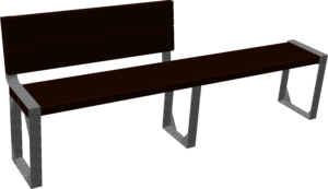 Banc D’ho avec demi dossier (2m)