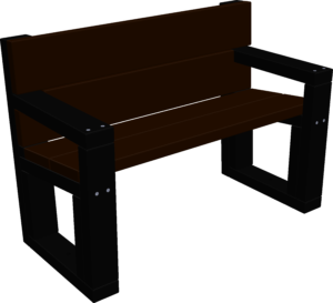 Banc Eko avec accoudoirs (2places)