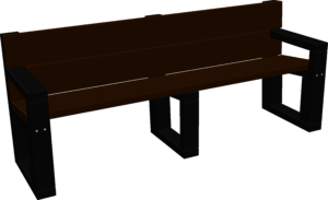 Banc Eko avec accoudoirs (4places)