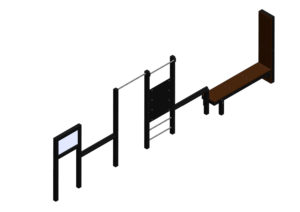 Combiné étirements (espalier et barre fixe)