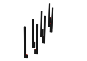 Échasses a hauteurs progressives