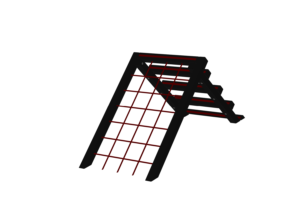 Échelle oblique et filet