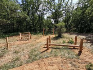 Parcours de motricité en bois de robinier