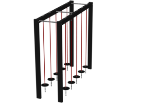 Passage cordes à disque double