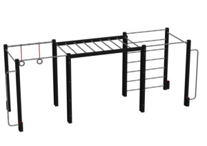 Parcours street workout combiné cages et échelle