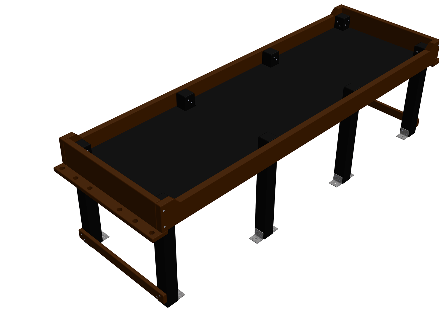 Jardinière PMR rectangulaire