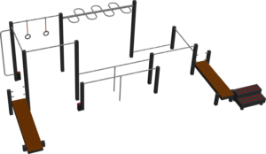 Parcours cage street workout et crossfit