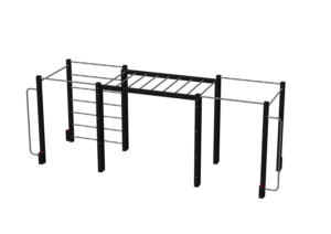 Combiné cage et échelle en plastique recyclée
