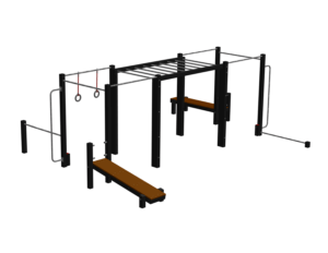 Parcours street workout abdos et bras