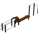 Station street workout en plastique recyclé