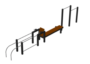 Station street workout en plastique recyclé