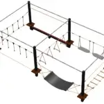 Parcours d'aire de jeux krapat
