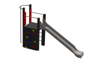 aire de jeux avec toboggan